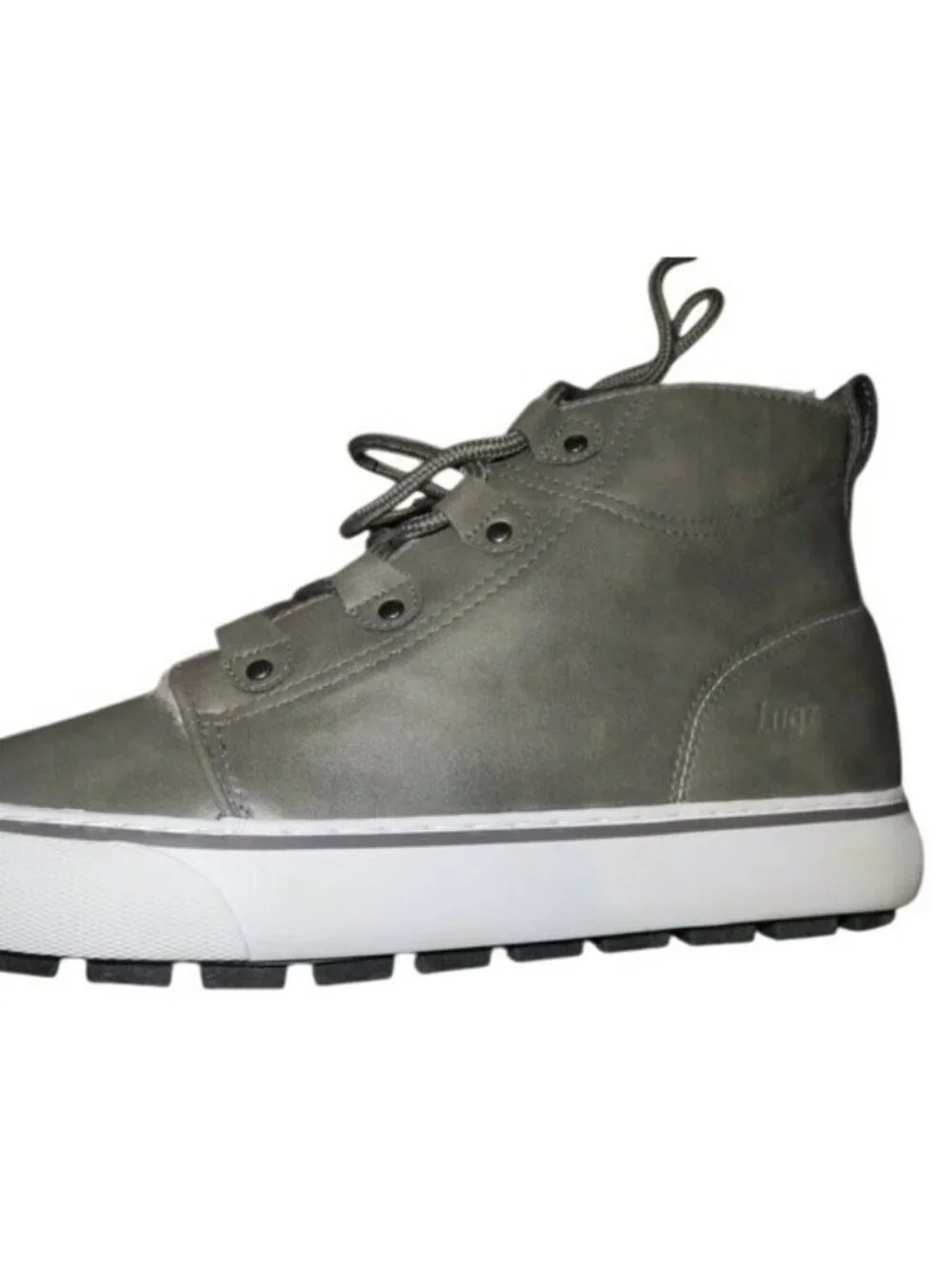Lugz Evergreen Fleece Lined Chukka Sneaker Lug Outsole & ghillie lacing system